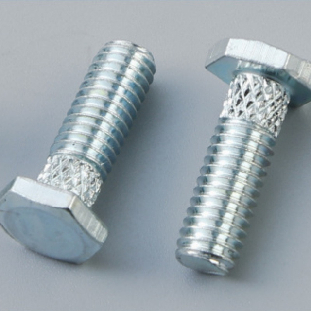 Perno moleteado hexagonal externo, varilla roscada externa no est&aacute;ndar, tornillo roscado externo galvanizado de alta resistencia, personalizado
